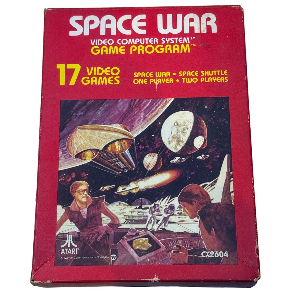 Atari 2600 Space War‎ CX2604 Video Computer System Game Program 1978 Vintage